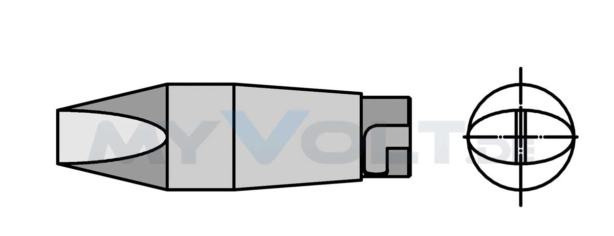 Lötspitze Weller HT-3 meißelförmig 7,0mm HT3