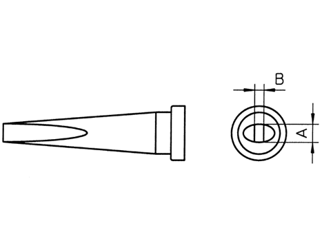 Lötspitze Weller LT-K 1,2 mm LTK meißelförmig (lang)