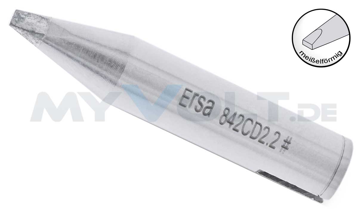 Lötspitze ERSA 0842CD 2,2mm meißelförmig Lötspitze ERSA 0842CD 2,2mm meißelförmig