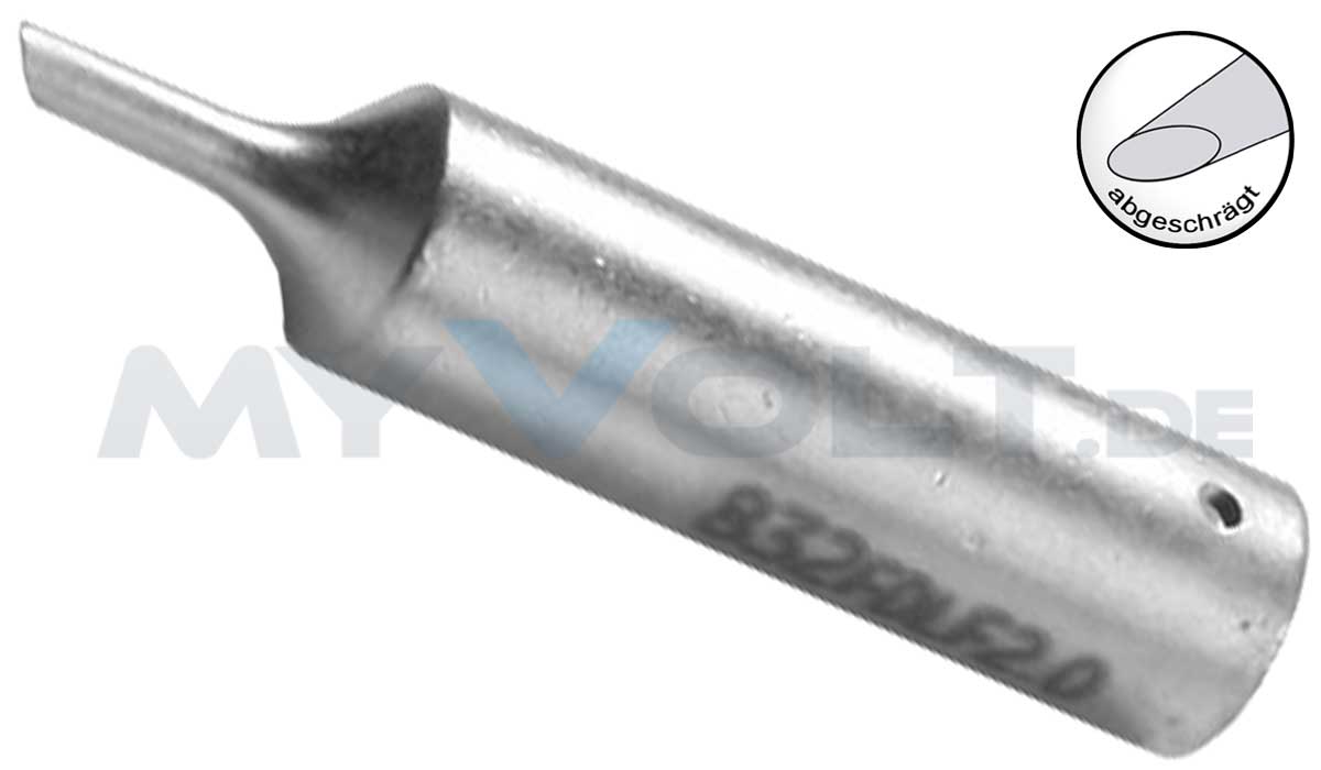 Lötspitze ERSA 0832FDLF (LF) 2,0mm abgeschrägt Lötspitze ERSA 0832FDLF (LF) 2,0mm abgeschrägt