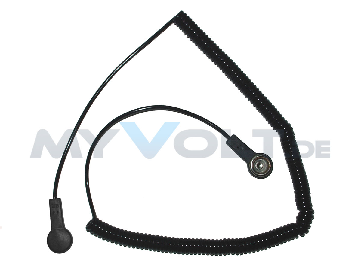 ESD-Erdungskabel mit 4mm und 10,3 mm Druckknopf ESD-Erdungskabel mit 4mm und 10,3 mm Druckknopf
