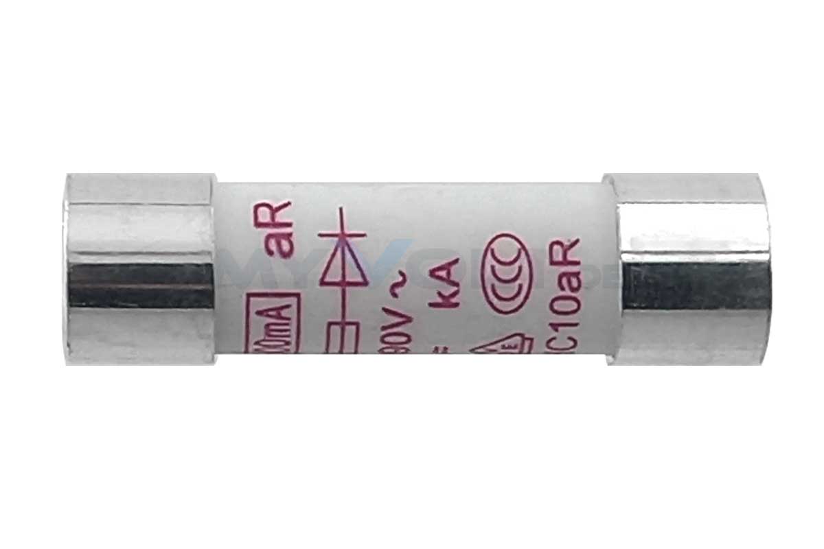 Keramik-Sicherung 10A / 1000V 10,3x 38mm Schmelzsicherung