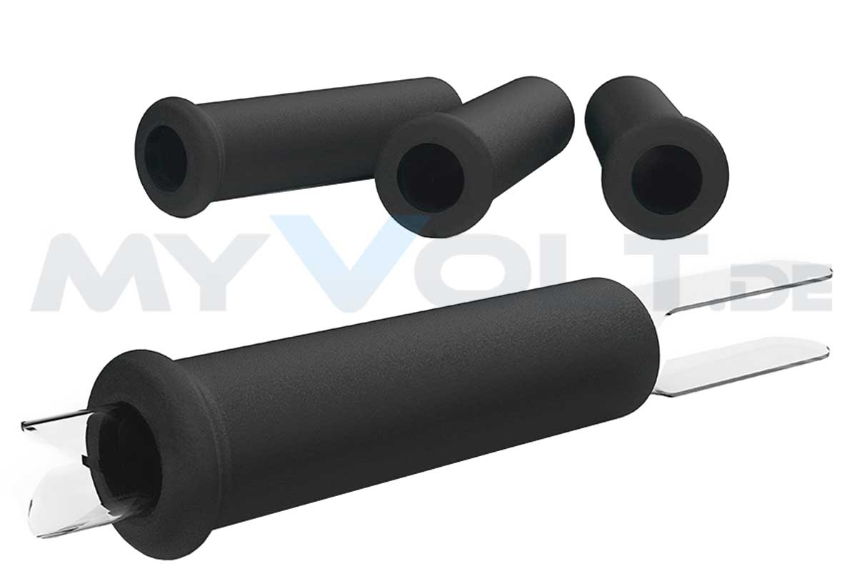 Schaumstoffgriffe JBC T245 schwarz inkl. Montagehilfe T1530
