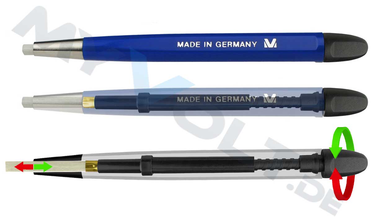 Glasfaserstift / Glasradierer MV-Tools mit Metallspitze