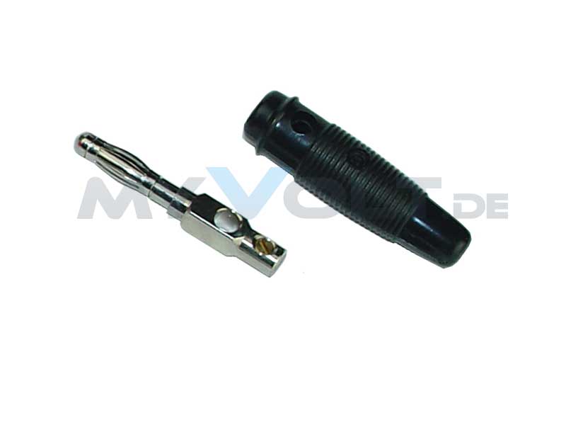 Bananenstecker 4mm Federkorb mit Schraubanschluss Bananenstecker 4mm Federkorb mit Schraubanschluss