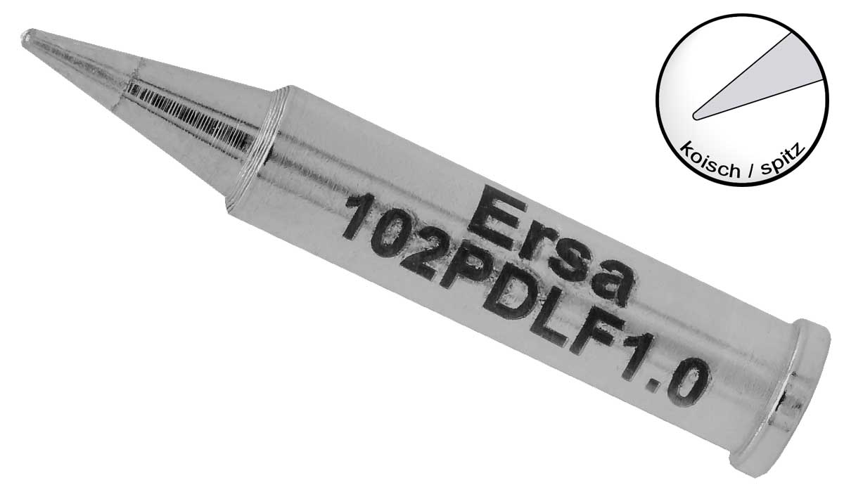 Lötspitze ERSA 102PDLF10 Ø 1,0mm bleistiftspitz Lötspitze ERSA 102PDLF10 Ø 1,0mm bleistiftspitz