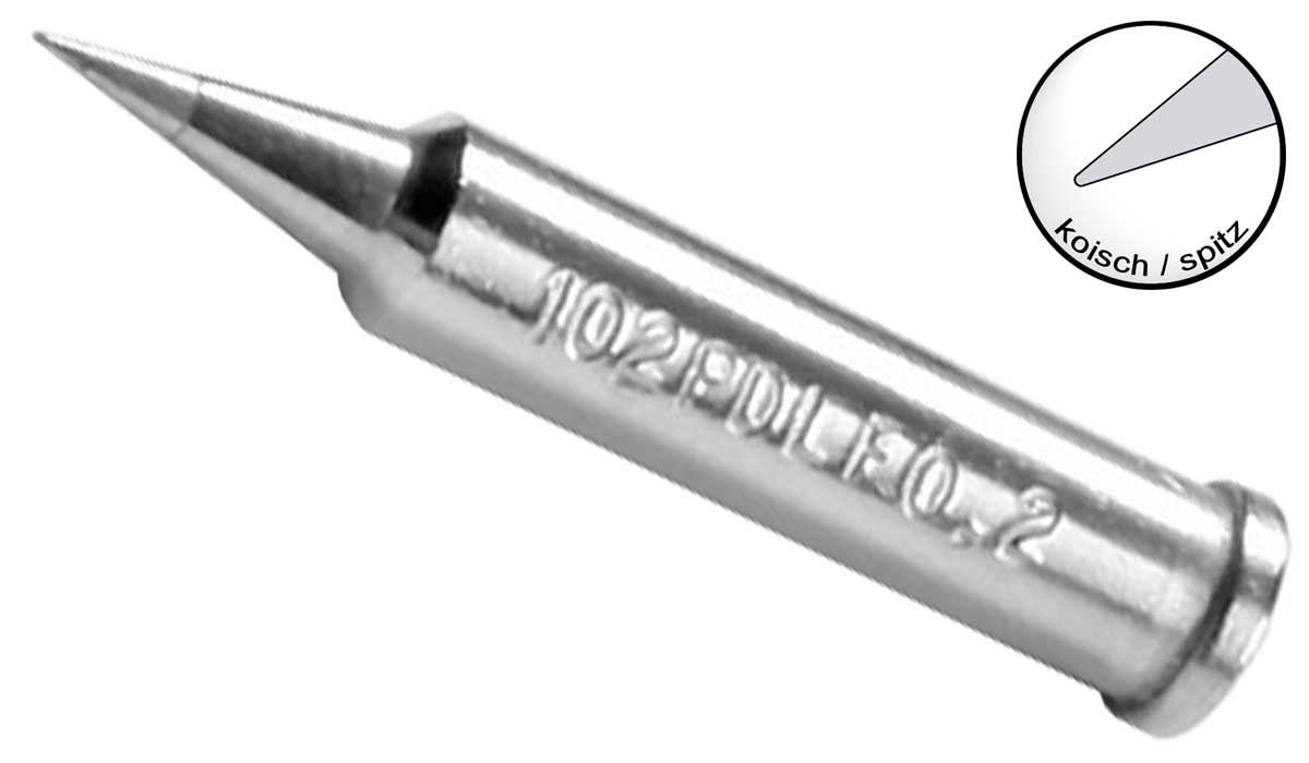 Lötspitze ERSA 102PDLF02 Ø 0,2mm bleistiftspitz Lötspitze ERSA 102PDLF02 Ø 0,2mm bleistiftspitz