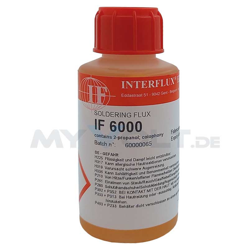 Flussmittel Interflux IF-6000 ROL0 halogenfrei Flussmittel Interflux IF-6000 ROL0 halogenfrei