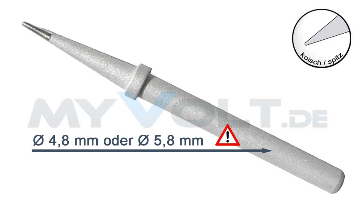 Lötspitze 1,2mm (bleistiftspitz) für ZD99 (48 Watt / 58 Watt)